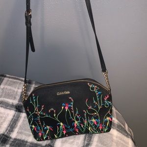calvin klein floral purse